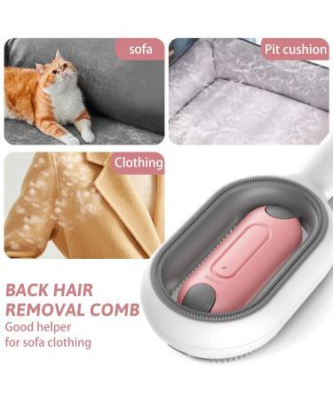 4-in-1 Universal Pet Knot Remover & Self-Cleaning Cat Brush | Animal Hair Cleaning Brush with Water Tank & Wet Wipes | Multifunctional Pet Care Solution - Buy Online on GoSupps.com
