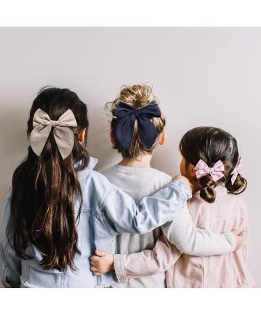 8-Piece Handmade Hair Loop Set for Toddlers - Red Cotton Accessories for Girls & Babies - Buy Online on GoSupps.com