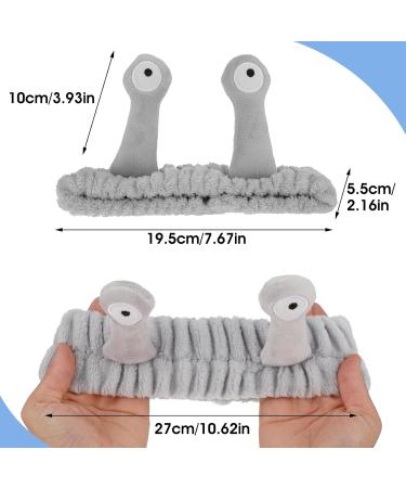 Molain Coral Fleece Face Washing Headband for Women - Cute Elastic Makeup & Spa Hair Band in Gray - Buy Online on GoSupps.com