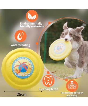 Laroo Dog Frisbee - 24.5cm Flight Disc Toy for Large Dogs | Soft Bite-Proof & Durable - Perfect for Outdoor Training - Buy Online on GoSupps.com