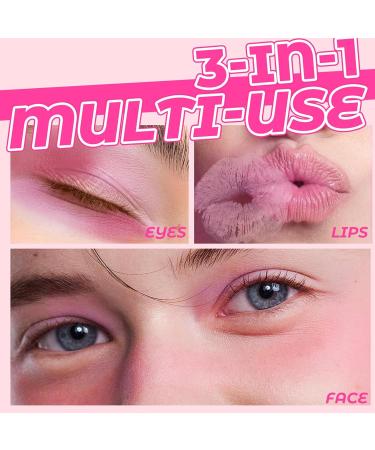 LXZJJM Heart Blush Stick Cream Multi Purpose 3 in 1 Blush Stick for Cheeks Sweet Heart Shaped Design Easy Application Smooth Velvet Finish Blush for Cheeks Eyes Lips (03# Peacchy Bliss 5G) 03# Peacchy Bliss 5 g (Pack of 1) - Buy Online on GoSupps.com