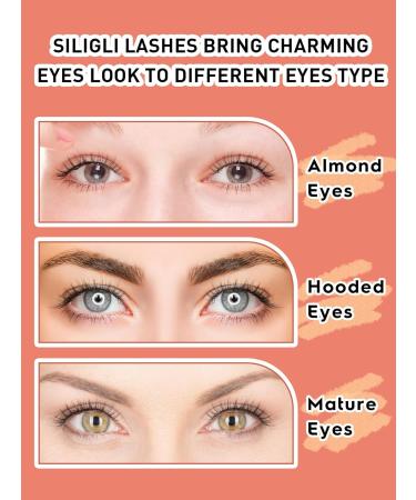 Buy False Eyelashes - Natural Wispy Look C Curl Strip Lashes 10mm Short 0.1MM Thin Band - Siligli Eyelashes 7 Pairs Classic S64 - Buy Online on GoSupps.com