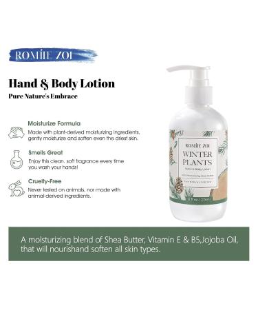 Christmas Hand & Body Lotion with Shea Butter - Winter Pine Scent - Moisturizing Winter Plants - 236 ML / 8 FL OZ - International Shipping Available - Buy Online on GoSupps.com