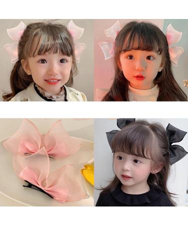 Muloo Cute Bowknot Shape Hairpins Hot Girls Glitter Bowknot Hair Clip Spring Summer Hair Clip for Woman Ponytail Hair Clip Blue - Buy Online on GoSupps.com