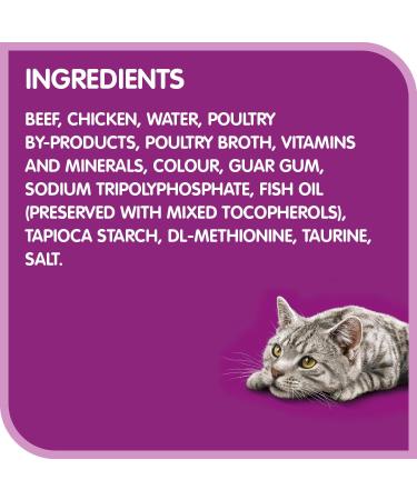 Whiskas Perfect Portions Wet Cat Food Pat - Beef - 75g (24 Pack) Pat Beef 1 count (Pack of 24) - Buy Online on GoSupps.com