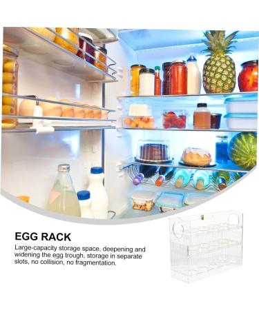 PRETYZOOM Egg Storage Box Eggs Egg Holder for Fridge Egg Container for Refrigerator Egg Tray Egg Box Dedicated 25.2X19.5CM As Shown - Buy Online on GoSupps.com