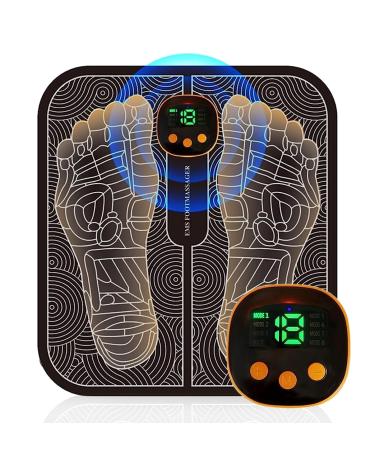 Foot massager Electrical USB new foot massage device Electronic muscle -stimulating foot massage EMS foot massage device for the blood circulation muscle pain with 8 modes & 19 adjustable frequencies