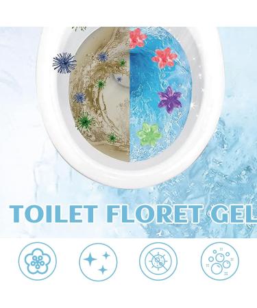 Toilet Gel Stamp Flower Fragrance Gel for Deodorizing Bathroom with Oil Surfactant - Buy Online on GoSupps.com