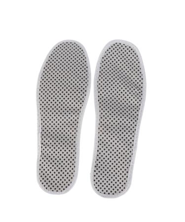 Beaupretty Pair Thermal Foot Cushion Unisex Inner Insoles Running Insoles for Men Thermal Foot Inserts Foot Pads Wool Insoles Warm Insoles Magnetic Foot Pad Boot Insoles Warmer Heating White