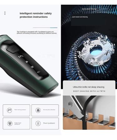 Buy Men's Electric Razor - 4 in 1 Waterproof Rotary Shaver Cordless USB Rechargeable for Travel - Perfect Gift for Husband & Dad - Buy Online on GoSupps.com