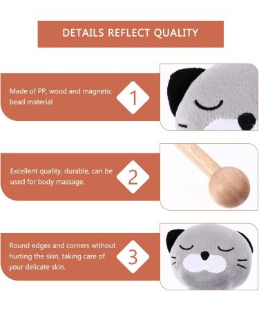 Buy Ibasenice Wooden Hammer for Acupuncture & Massage | Handheld Trigger Point Tool | 3 Cute Cat Design | International Shipping - Buy Online on GoSupps.com