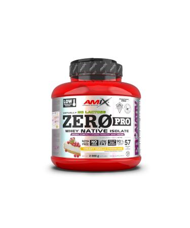 Amix - Zeropro Protein - Increases muscle mass and helps recovery, whey protein isolate, lactose and sugar, vanilla flavor 2kg cheesecake