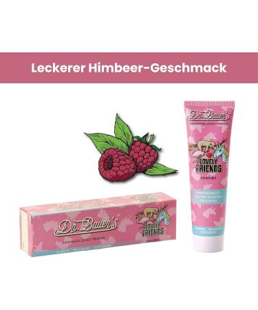 Dr. Bauer's Lovely Friends Toothpaste 2 Pack with Glitter Designs Multiple Flavors For Kids & Adults Sustainable Packaging 90ml per Tube Unicorn - Buy Online on GoSupps.com
