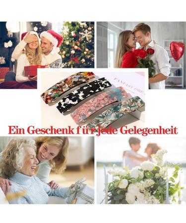 Rectangular Acetate Hair Clips - French Style Hair Accessories for Thin & Thick Hair (Set of 4) - Shop Internationally - Buy Online on GoSupps.com