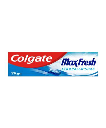 Colgate Max Fresh Toothpaste with Cooling Crystals 75ml | fresh breath toothpaste | Fresh FX technology for 10X longer lasting cooling* | helps to fight cavities | keeps teeth white 75ml Cooling Crystals
