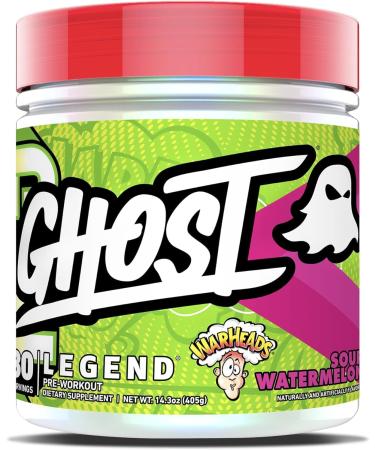 Ghost Legend V3 Pre-Workout | Caffeine L-Citrulline & Beta Alanine Blend for Pump Energy & Focus | Sugar-Free Pre-Workout | 30 Servings 400G (Sour Watermelon)
