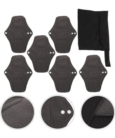 Healifty Charcoal Menstrual Pads Set - Reusable & Washable Sanitary Pads for Women & Girls with Storage Bag - Buy Online on GoSupps.com