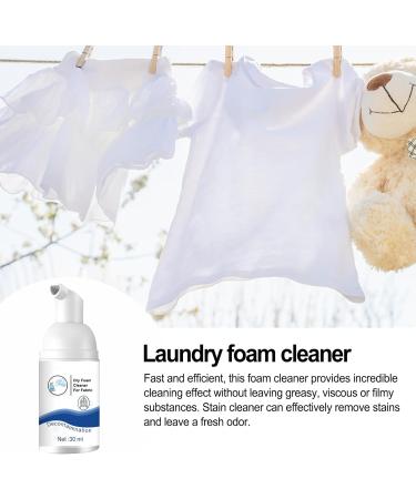 Laundry Stain Remover Rinse- Dry Foam Cleaner for Fabric | 30ml Clothes Oil Stain Remover Multi-purpose Stain Remover Removes Oil Paint Blood Pet Stains Maidong - Buy Online on GoSupps.com