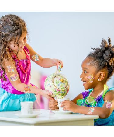 96 Tea Party Temporary Tattoos | 48 Styles Tea Party Birthday Supplies for Girls & Boys | Tea Kettle, Cupcakes | Partea Birthday Stickers - Buy Online on GoSupps.com