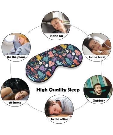 Octopus Funny Sleep Mask Eye Cover | Adjustable Strap for Sleeping | Blocks Light for Night Travel and Naps | Men and Women - Buy Online on GoSupps.com