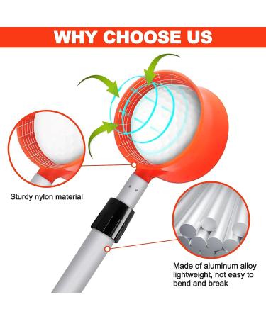 ToVii Golf Ball Retriever - Aluminum Alloy Telescopic 9ft-18ft | Water Golf Ball Picker with Ergonomic Handle - Buy Online on GoSupps.com