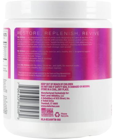 NLA for Her Her Aminos BCAA Amino Acid Blend - Watermelon 254g | Endurance, Lean Muscle, Hydration, Recovery - Buy Online on GoSupps.com