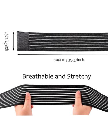 High-Elastic Breathable Ankle Brace for Men & Women | Adjustable Compression Wrap for Plantar Fasciitis Sprain & Joint Pain Relief - Ideal for Sports - Black - Buy Online on GoSupps.com