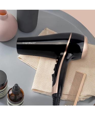 Aigostar Professional Ionic Hair Dryer 2400W Negative Ion Hairdryer with Diffuser and Concentrator 3 Heating 2 Speed Settings Cool Shot Button Fast Drying Blow Dryer - Lora 32YWY - Buy Online on GoSupps.com