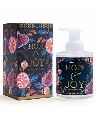 Christmas Foaming Hand Soap with Gift Box - Hope & Joy Infused with Frosted Holly Aroma - 500ml/ 16.8 fl. oz Hope & Joy - Frosted Holly
