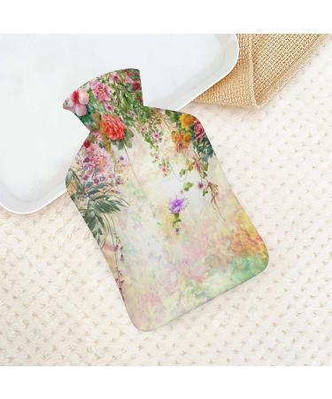 Flower Hot Water Bottle with Plush Cover - Hand Warmer for Adults & Kids | 26.5x15.3cm - Ideal for Cozy Comfort - Buy Online on GoSupps.com