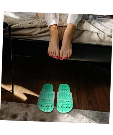 MAGICLULU 2 Pairs Slippers Quick Drying Shower Slippers Green Home Indoor Slippers Non Dorm Shoes Gym Foot Spa Soak Tub Shower Footware Massaging Travel Pvc Household Plastic Barrel 25x9.5cm 8x3pcs Greenx3pcs - Buy Online on GoSupps.com