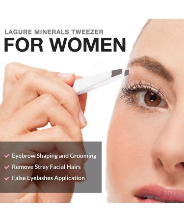 Slant Tweezers: Ultimate Precision for Shaping Eyebrows, Applying False Lashes & Hair Removal - Highly Durable with Ultra Strong Grip - Buy Online on GoSupps.com