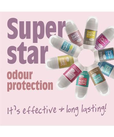 Salt Of the Earth Lavender & Vanilla Natural Deodorant Roll On - 75ml | Vegan, Eco-Friendly, Cruelty-Free | for Women, Men & Kids - Buy Online on GoSupps.com