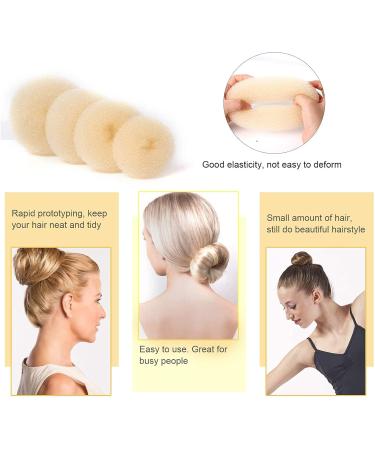 8-Piece Hair Donut Set with 50 U-Shape Hair Clips - Stylish Hair Knot Ring & Pillow for Perfect Hair Styling - Buy Online on GoSupps.com