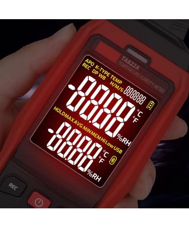 Digital Humidity & Temperature Meter - LCD Dew Point Tester Hygrometer for Accurate Readings | International Shipping Available - Buy Online on GoSupps.com
