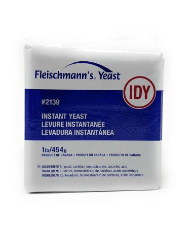 Fleischmann's Instant Dry Yeast Vacuum Pack (1 Lb) (Package may vary) 1 Pound (Pack of 1)