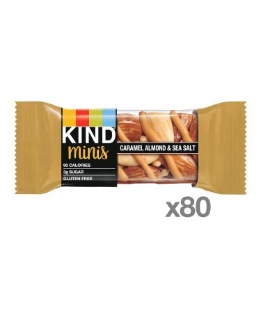 KIND Bar Minis Caramel Almond & Sea Salt 100 Calories, Low Sugar - 80 Count - Buy Online on GoSupps.com