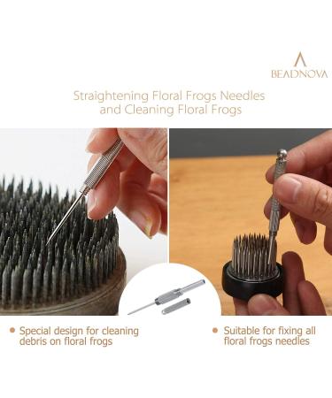 BEADNOVA Kenzan Needle Straightener & Brush Ikebana Tool Set for Floral Arrangements - Buy Online on GoSupps.com