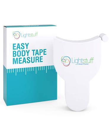 Body Measuring Tape - Compact, Ergonomic Body Measurement Tape with One-Button Retraction Design - Smart, Accurate Way to Track Muscle Gain, Fat Loss - Lightstuff Easy Body Tape Measure