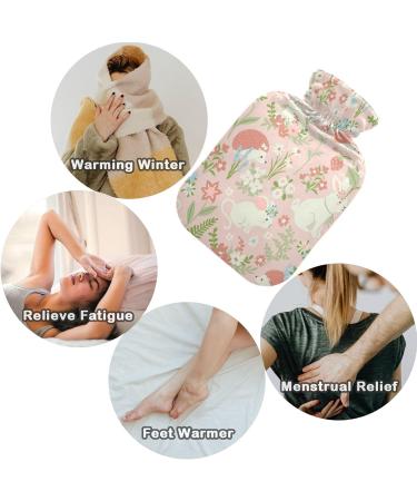 NAANLE 1L Hot Water Bottle with Cover - Heat & Cold Therapy for Pain Relief Ideal for Bed Hands & Feet - Buy Online on GoSupps.com