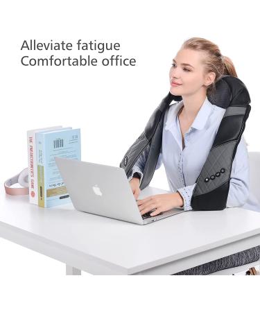 Nicwell Shiatsu Massager with Heat - Deep Kneading for Neck, Back, Shoulder, Foot, and Legs - Home, Car, Office - Relaxation and Pain Relief - Buy Online on GoSupps.com