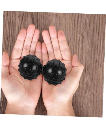 GLEAVI 3pcs Black Rattan Yoga Balls & Massage Lacrosse Balls - Perfect for Pain Relief & Relaxation - Buy Online on GoSupps.com