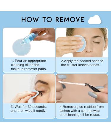 KevKev Eyelash Glue for Cluster Lashes - 10ml Black Quick Dry Super Strong Hold with Remover & Cotton Swabs - Buy Online on GoSupps.com
