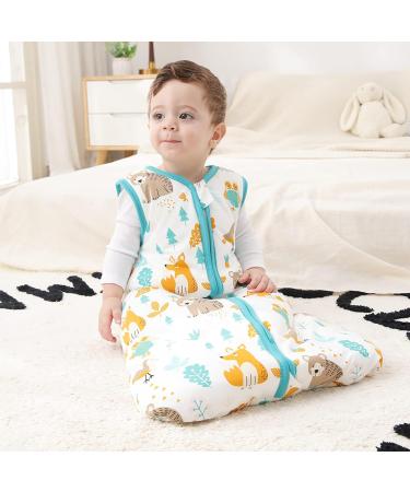 Mosebears Baby Winter Sleeping Bag 2.5 Tog - Green Zoo 18-24 Months | 100% Cotton | For Birth to 24 Months - Buy Online on GoSupps.com