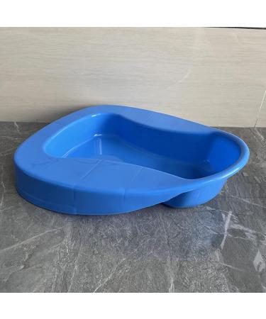 Healthcare Bedpan Firm Thick Plastic Stable Potty for Women Men Elderly Female Male Children - Portable and Easy to Use(Blue) - Buy Online on GoSupps.com