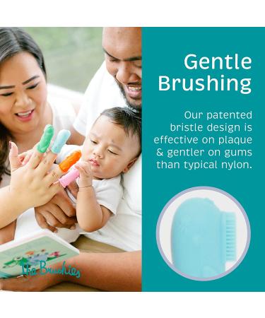 The Brushies Chomps The Dino Baby & Toddler Toothbrush Set with Storybook | Dental Care & Book Combo for Ages 4 Weeks to 4 Years - Buy Online on GoSupps.com