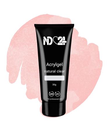 ND24 NailDesign Acrylic Gel Tube - Natural Clear - 30g