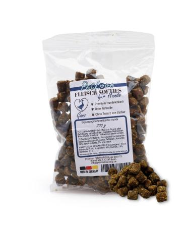 Petlove meat Softies for dogs Hundeleckerli without grain 63% meat content Dog treats for training goose (200g) goose 1x200g - Buy Online on GoSupps.com