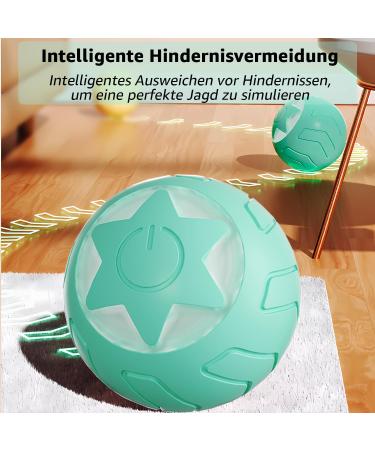 Peticularz Cat Toys - Self-Employment Electric Powerball 2.0 | Interactive Wloom Intelligence Magic Ball for Cats (Star Blue) - Buy Online on GoSupps.com