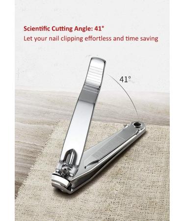 Stainless Steel Heavy Duty Nail Clipper for Men and Women - Precision Toe and Finger Nail Cutter - Buy Online on GoSupps.com